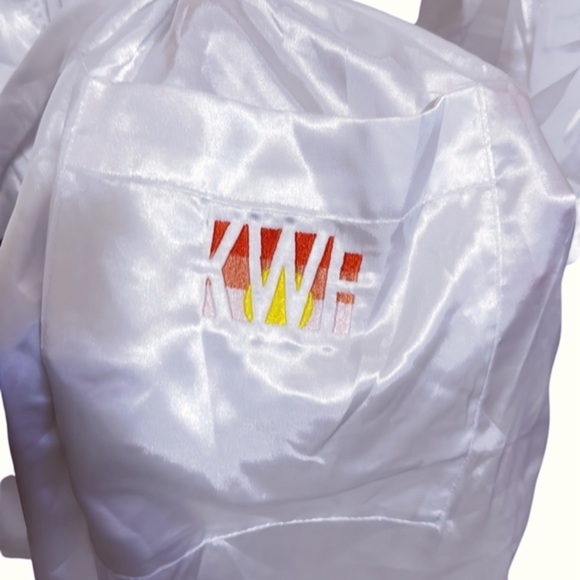 Luxurious Boca Terry Polyester Robe: OS Fits All Front Pockets & Detailed Design - Picture 3 of 5